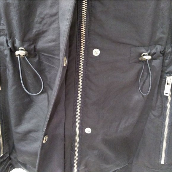 ZARA Navy Funnel Neck Anorak - Picture 7 of 9